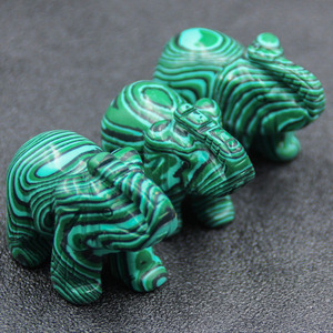 Feng shui-Statue d'éléphant <span class=keywords><strong>Malachite</strong></span> en <span class=keywords><strong>pierre</strong></span> naturelle, Sculpture en <span class=keywords><strong>pierre</strong></span>, décoration pour <span class=keywords><strong>la</strong></span> maison, articles à offrir - Product Image 1