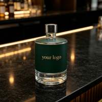 Vente en gros de bouteilles en verre transparent personnalisées de 375 ml pour le whisky et la vodka