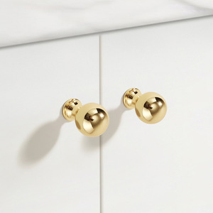 Bouton de meuble en alliage d'aluminium Changei, rond, à trou unique, style moderne et minimaliste, pour tiroir, armoire, poignée de porte de cuisine - Product Image 3