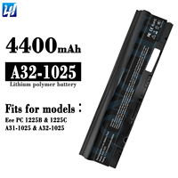 Baterai Laptop Isi Ulang Berkualitas Tinggi 4400mah A32-1025 untuk ASUS Eee PC 1225B 1225CA31-1025 A32-1025