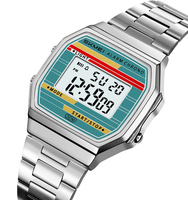 Promotionnel pas cher en gros étanche meilleur classique Chrono mode sport montres numériques pour hommes coloré montre numérique