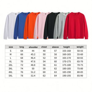 Design 350gsm Unisex Crewneck Sweatshirt Regular Fit Heavyweight Long <b>Sleeve</b> Custom Logo Embroider Print Cotton Blend - Product Image 3