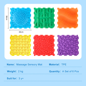 <span class=keywords><strong>Tapis</strong></span> de massage <span class=keywords><strong>sensoriel</strong></span> orthopédique pour enfants autistes, ensemble de jouets éducatifs, <span class=keywords><strong>tapis</strong></span> de sol modulaire, <span class=keywords><strong>tapis</strong></span> d'acupression pour les pieds - Product Image 2