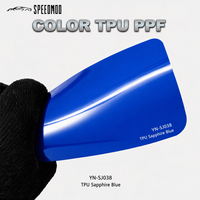 Film de protection de voiture SPEEDMOD en TPU PPF brillant bleu saphir 7,5 mil auto-réparant de qualité supérieure 1,52 m x 15 m Vente en gros