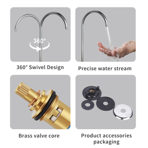 Wosfer đơn cổng trực tiếp nước uống Vòi Nước Nhà Bếp Bộ Lọc vòi nước bạc hợp kim lọc nước Vòi - Product Image 3