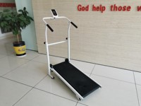 Tapis roulant pliable robuste, capacité de 400 lb, avec inclinaison et main courante, pour la remise en forme à domicile
