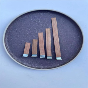 Mèche en bois de cerisier de haute qualité, sans fumée, pré-encollée avec points adhésifs, faible teneur en suie, non toxique, pour la fabrication artisanale de bougies d'aromathérapie - Product Image 2