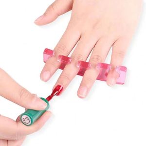 Reusable Hand-Foot Separation Nail Polish <b>Silicone</b> Divider <b>Tool</b> Embossed Graphic Printing Glue Separation Device Nail Art <b>Tools</b> - Product Image 4