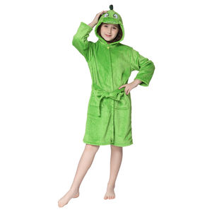 <span class=keywords><strong>Peignoir</strong></span> en flanelle de luxe pour filles et tout-petits, design <span class=keywords><strong>dinosaure</strong></span>, à capuche, chaud et moelleux - Product Image 2