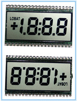 شاشة LCD أحادية اللون SMS3503C بتصميم قطاعي، 3 1/2 3.5 أرقام، شاشة عرض زجاجية LCD من نوع TN