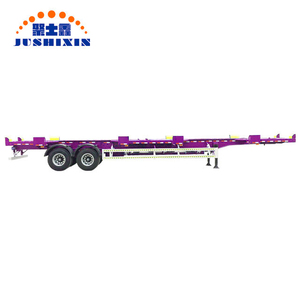 2 de 3 ejes de bajo precio 20ft 40ft chasis esqueleto Puerto semi remolque contenedor - Product Image 4