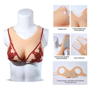 Prothèses Mammaires en <span class=keywords><strong>Silicone</strong></span> Améliorées OEM/ODM Faux Seins Version Gilet Une Pièce pour Petite Poitrine Affichage Grosse Poitrine - Product Image 4