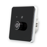 Interruptor de atenuación giratorio Tuya WiFi 1 Gang estándar de la UE con productos de hogar inteligente estándar de la UE neutral para luz Led