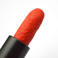 Nouvelle coque de rouge à lèvres en silicone sculptée en forme de camélia avec moule en silicone, fabriquée à Dongguan