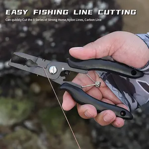 Arrivals 2023 Trending Fishing Pliers Saltwater Split Ring Pliers Fishing Hook Remover With Lanyard