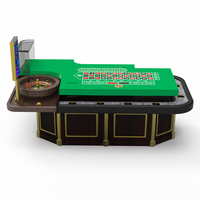 Table de jeu de roulette de luxe en bois massif, style européen, sur mesure, de qualité supérieure, pour casino, club, vente en gros