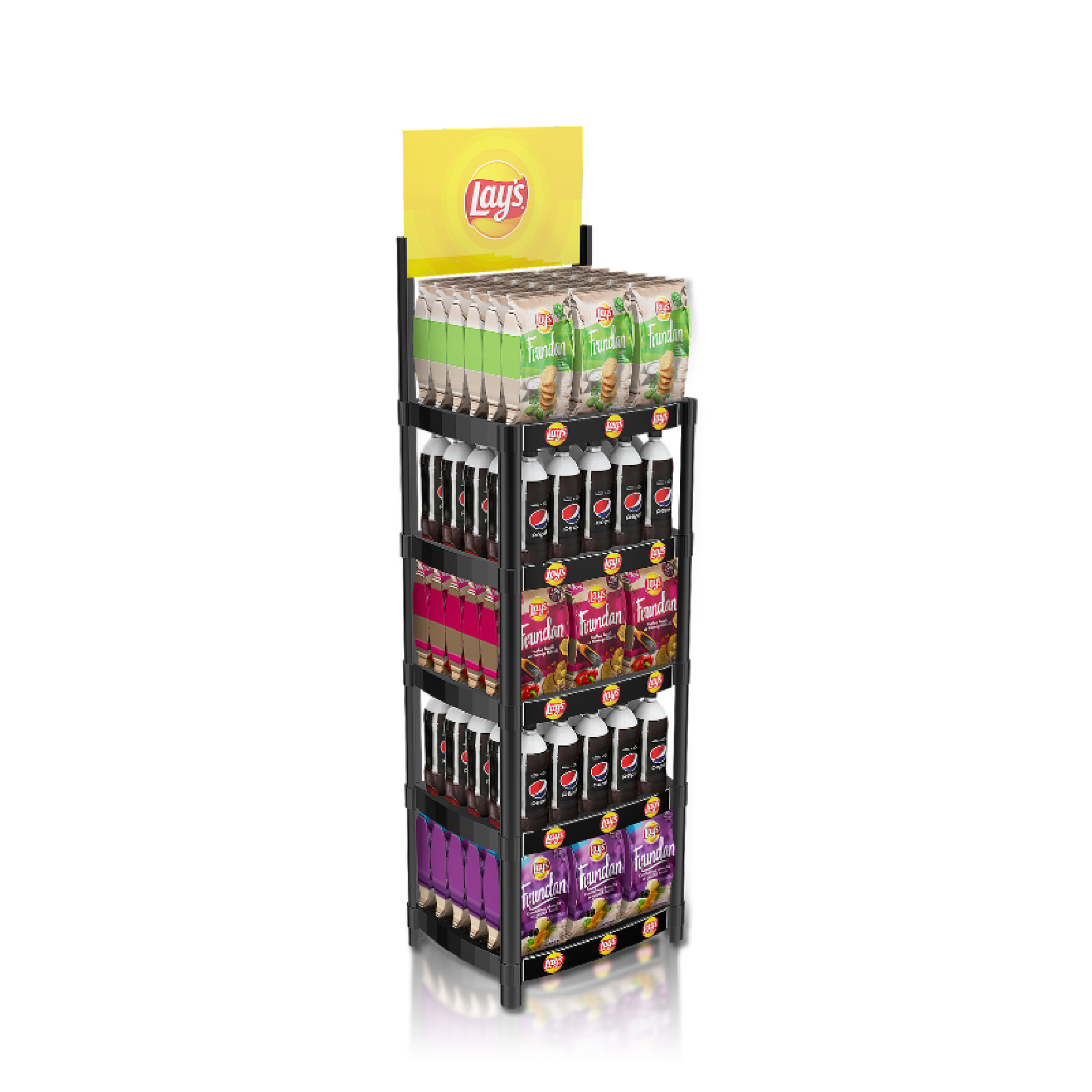 Supermarket Shelves Snack Food Display Stand Retail Store PVC Plsstic Wire Display Rack — view 4