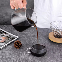 Tout nouveau et de haute qualité verre Borosilicate café goutteur main goutte à goutte filtre à café verre café goutteur