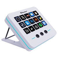 Contrôleur de streaming MiraBox M18 V3 avec 15 touches macro LCD, icônes dynamiques et éclairage RVB pour le streaming, les jeux et la création de contenu
