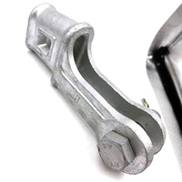 RUIPENG NX-3 Collier de serrage en acier galvanisé pour câble de tension, capacité de charge 143KN, diamètre extérieur 13-14mm (pouces)