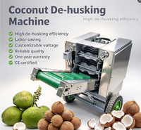 Machine automatique à prix d'usine pour l'épluchage et le dépeluchage des noix de coco, machine à fibres de noix de coco sèches