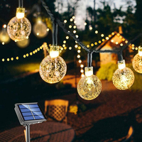 Guirlande lumineuse à LED Boule à bulles IP65 Plastique Intérieur-Extérieur Décoration de jardin de Noël Luminaires de fête