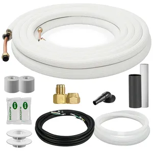Mini Split Line Set Air Conditioning Copper Tube Extension Suitable for Mini Split Air Conditioner or Heat Pump System