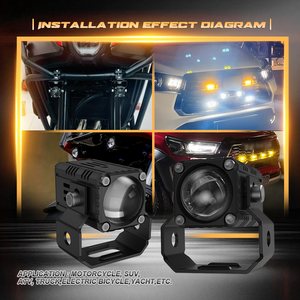 LUXLION X1Plus 50W <span class=keywords><strong>Mini</strong></span> Phares de Conduite <span class=keywords><strong>Moto</strong></span> Projecteurs LED Feux de Travail Ampoule Antibrouillard pour Voiture Camion SUV Modèle Populaire 5000LM - Product Image 4