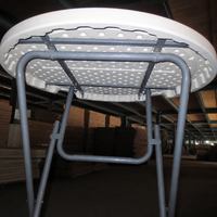 Table de bar haute ronde en plastique D60/80 au design moderne pour fêtes en extérieur – Vente en gros