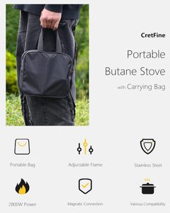 البيوتان مع حقيبة محمولة للطبخ في الأماكن المغلقة في الهواء الطلق لحالات الطوارئ في المخيم أساسيات الاستخدام لكل علبة غاز غير مشمول - Product Image 5