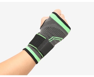 Hot bán spandex thể thao sweatband Dệt Kim Cổ tay cú đúp cho tập thể dục & cử tạ hỗ trợ áp <span class=keywords><strong>l</strong></span>ực bảo vệ cổ tay - Product Image 2