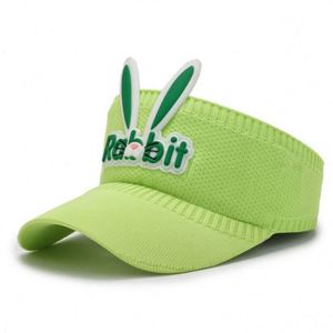 Cartoon Candy Color Children's Sun Visor <b>Hat</b> Sports Travel Cute Rabbit Design Customizable Unisex <b>Summer</b> Outdoor - Product Image 3