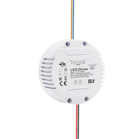 Mini alimentation LED ronde de 12v/20W 0/1-10V intensité variable, en plastique, unité de commutation, vente d'usine