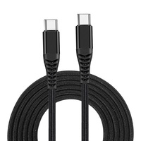 Câbles de données Câble USB-C PD 60W Transfert de téléphone portable Chargeur rapide Type C vers Type C Câble USB-C Câble de charge rapide Vente en gros