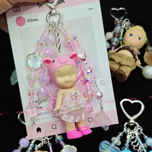 Sonny nouvelle série imperméable porte-clés série de fleurs de cerisier bricolage sac personnalisé suspendu accessoires de téléphone portable en gros - Product Image 2