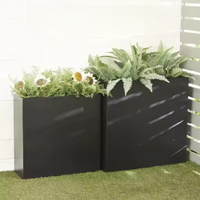 Lit de jardin surélevé en acier pour jardinière de fleurs potagères Bord Corten Jardinière Lits