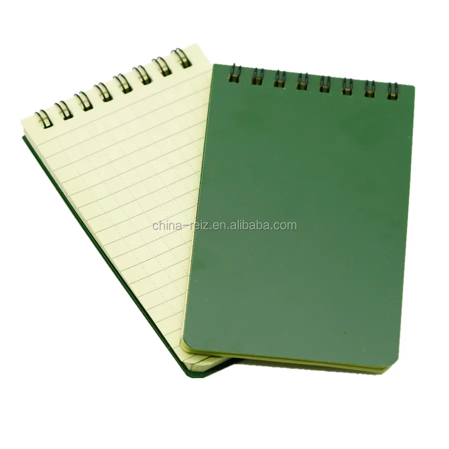 Hardcover Wasserdichtes, spiral gefüttertes Notizbuch Memo Field Note Book zum Schreiben mit individuellem Logo