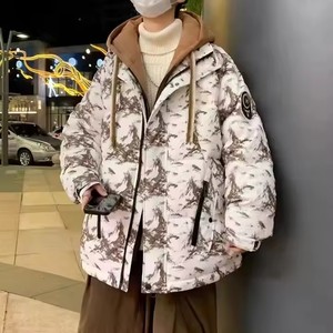 Chaqueta <span class=keywords><strong>de</strong></span> Invierno Unisex <span class=keywords><strong>de</strong></span> Diseñador, Chaqueta Acolchada Gruesa Informal con Capucha para Hombre, Chaqueta <span class=keywords><strong>de</strong></span> Lona con Cremallera para Hombre y Mujer - Product Image 4