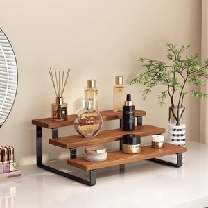 Cup <b>Storage</b> Rack Four Layers Wood Panel Multifunctional <b>Kitchen</b> Tableware Organizer Standing Type - Product Image 2