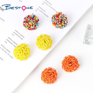 Bestone Cute Sexy <strong>Hawaiian</strong> <strong>Jewelry</strong> Earrings Colorful <strong>Seed</strong> Beads Stud Earring for Girls - Product Image 1