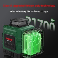 Livella Laser Industriale ad Alta Precisione a Raggi Infrarossi Autolivellante 360 Gradi Orizzontale Verticale 8 12 16 Linee 4D Verde