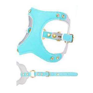 Arnés de cuero premium de diseño personalizado OEM ODM para perros, arnés acolchado para pasear mascotas con correas ajustables para perros pequeños, medianos y gatos. - Product Image 1