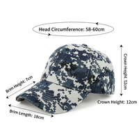 Gorra Snapback de 6 Paneles con Camuflaje Digital, Logotipo de Goma PVC Personalizado, Ajustable, para Caza al Aire Libre