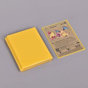 Protège-cartes en plastique bleu 6 pouces, finition mate, motif sérigraphié, pour cartes TCG, design minimaliste - Product Image 2