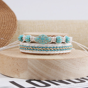 Custom Bracelet <b>Bangle</b> Glasses With Multiple Layers of Wearing Pure Hand-woven Bracelet Adjustable Wristband Wholesale Available - Product Image 4