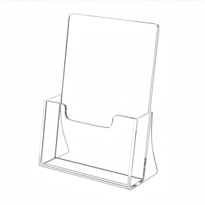 Support de dépliants en acrylique transparent, supports en plastique pour <span class=keywords><strong>l</strong></span>'affichage de magazines de Noë<span class=keywords><strong>l</strong></span>, de brochures, de prospectus et de menus - Product Image 1