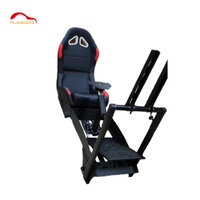 Simulateur de course automobile avec siège de cockpit de jeu vidéo, simulateur de course de mouvement, machine de jeu d'arcade, volant de course, simulateur de course de cockpit