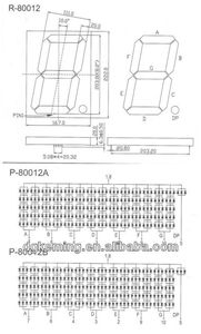 Kích thước lớn 8 inch màu đỏ 1 chữ số 7 đoạn dẫn hiển thị cho bảng điểm - Product Image 3