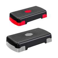 Plataforma de Ejercicios Ajustable Skyhope-D, Pedales de Fitness de PP, Plataforma de Step Aeróbico para Gimnasio