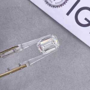 Diamante de Laboratorio Certificado por IGI, Color DE, Claridad VVS2 VS1, Corte Esmeralda, Forma Elegante, Diamante Cultivado en Laboratorio HPHT CVD para Joyería - Product Image 2